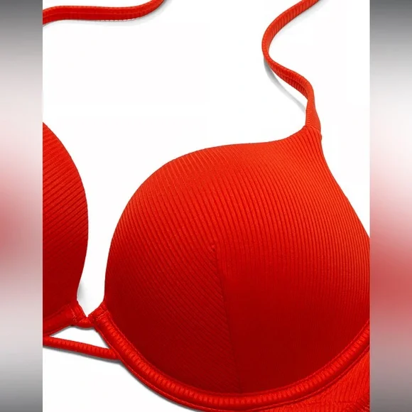 🆕 VICTORIA'S SECRET SWIM Mix-and-Match Bombshell Push-Up Bikini Top Add-2 cups - Picture 4 of 13
